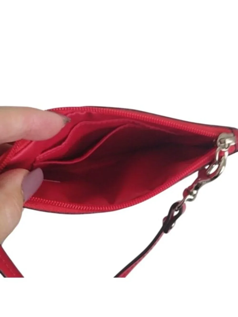 Coach F50729 Studded Liquid Gloss Small Wristlet